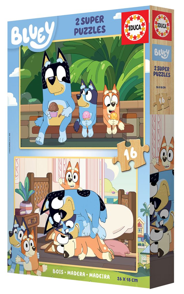 PUZZLE 2X16 PZAS EDUCA 19406 BLUEY | Oca Didó